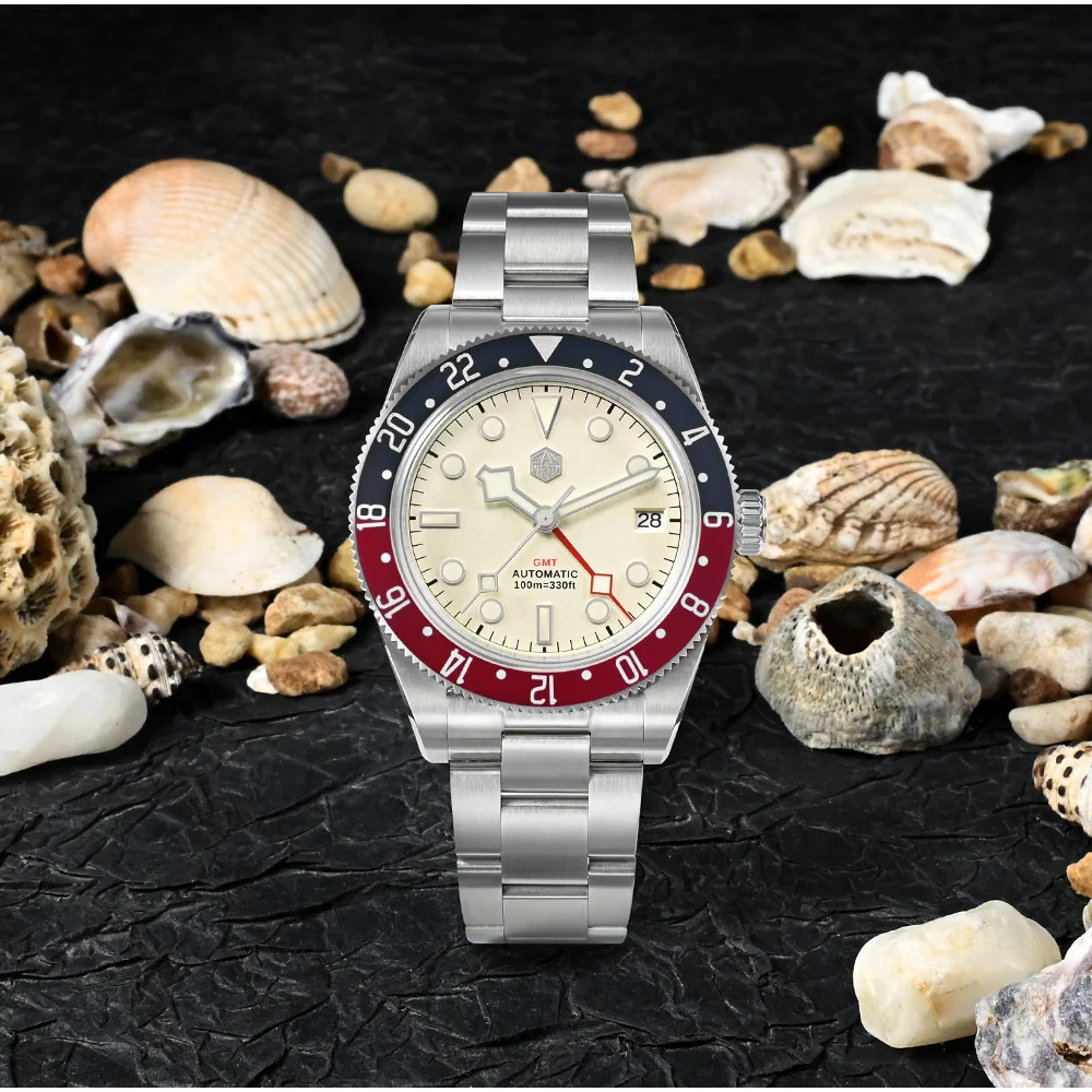 San Martin 2023 New NH34 GMT Men Luxury Watch Bidirectional Aluminum Bezel Automatic Mechanical Sapphire 100M Waterproof Date
San Martin 2023 New NH34 GMT Men Luxury Watch Bidirectional Aluminum Bezel Automatic Mechanical Sapphire 100M Waterproof Date