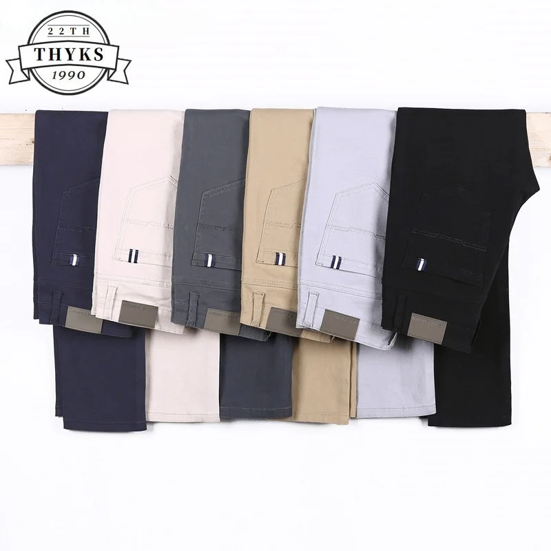 6 Color Casual Pants Men Spring Cotton Solid Elastic Straigh Male Trousers Daily Business Fashion Pantalones Cargo Pant
6 Color Casual Pants Men Spring Cotton Solid Elastic Straigh Male Trousers Daily Business Fashion Pantalones Cargo Pant