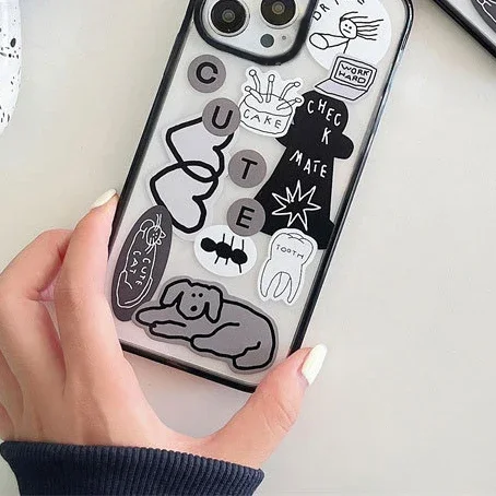 Cute Dog Graffiti Acrylic Frame Transparent Phone Case Cover for IPhone 11 12 13 14 15 Pro Max Case for IPhone 15 Pro Max
Cute Dog Graffiti Acrylic Frame Transparent Phone Case Cover for IPhone 11 12 13 14 15 Pro Max Case for IPhone 15 Pro Max