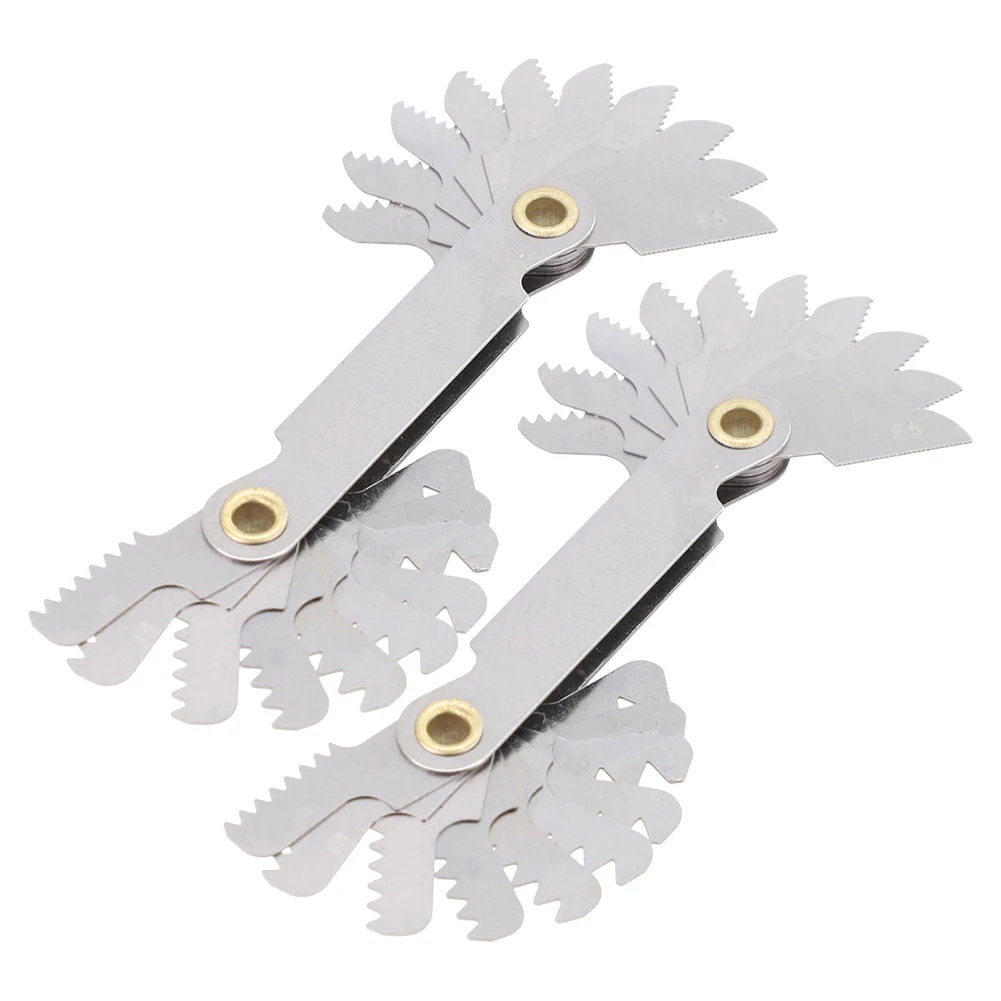 British System Screw Thread Gauge 2pc 55degree 67x17x13mm Cutting Gauge Magnetic Head Rotary Switch Silver Steel
British System Screw Thread Gauge 2pc 55degree 67x17x13mm Cutting Gauge Magnetic Head Rotary Switch Silver Steel