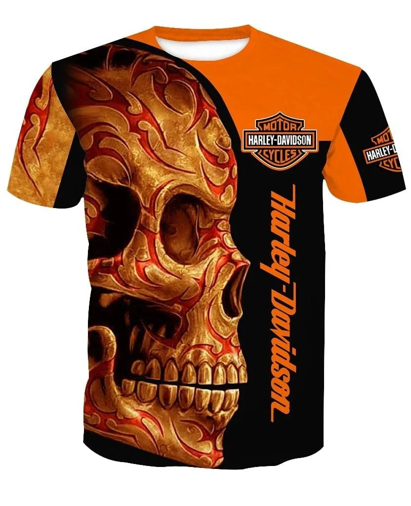 For Harley Davidson Motorcycle Racing 3D Printed Men's T-shirt Drying Clothing Loose Sportswear Oversized Casual Short Sleeve For Harley Davidson Motorcycle Racing 3D Printed Men's T-shirt Drying Clothing Loose Sportswear Oversized Casual Short Sleeve