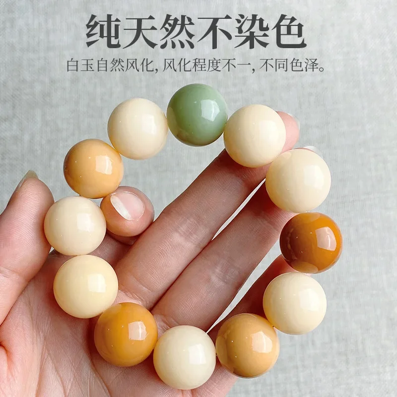 

18-23MM Large Size Real Bodhi Bracelet Bangles Wommen Men Buddha Charm Tibet Buddhist Prayer Wood Beads Mala Yoga Jewelry Gifts