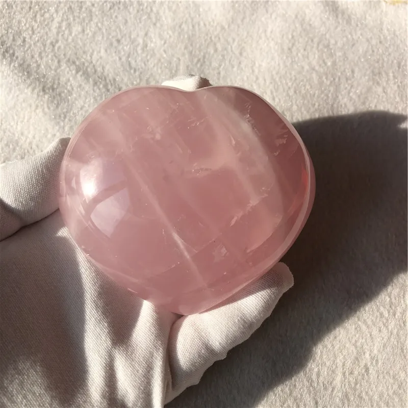 430g Rainbow Natural Rose Quartz Crystal Love Heart Stone Crystal Healing With Star Light
430g Rainbow Natural Rose Quartz Crystal Love Heart Stone Crystal Healing With Star Light