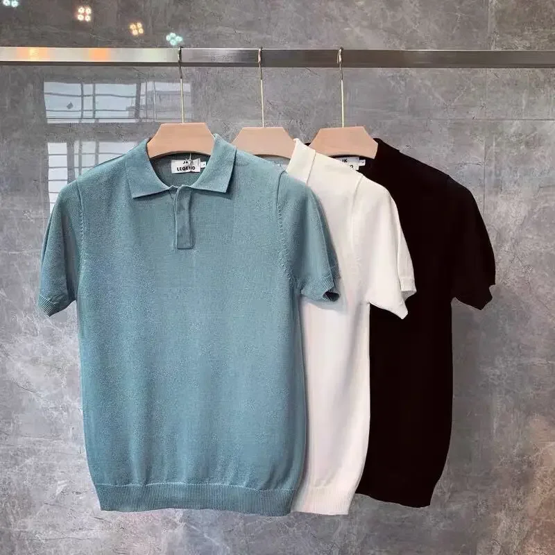 2024 Summer Business Casual Short Sleeve Polo-Shirt Men Clothes Fashion Solid Color Knitted Tops Male Slim Fit Polo Shirts A111
2024 Summer Business Casual Short Sleeve Polo-Shirt Men Clothes Fashion Solid Color Knitted Tops Male Slim Fit Polo Shirts A111