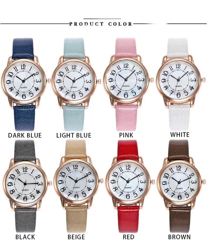 

Fashion Brand Women's Watches Quartz Leather New Strap Ladies Dress Luxury Watch reloj mujer Analog Mens Wrist Watch relogio