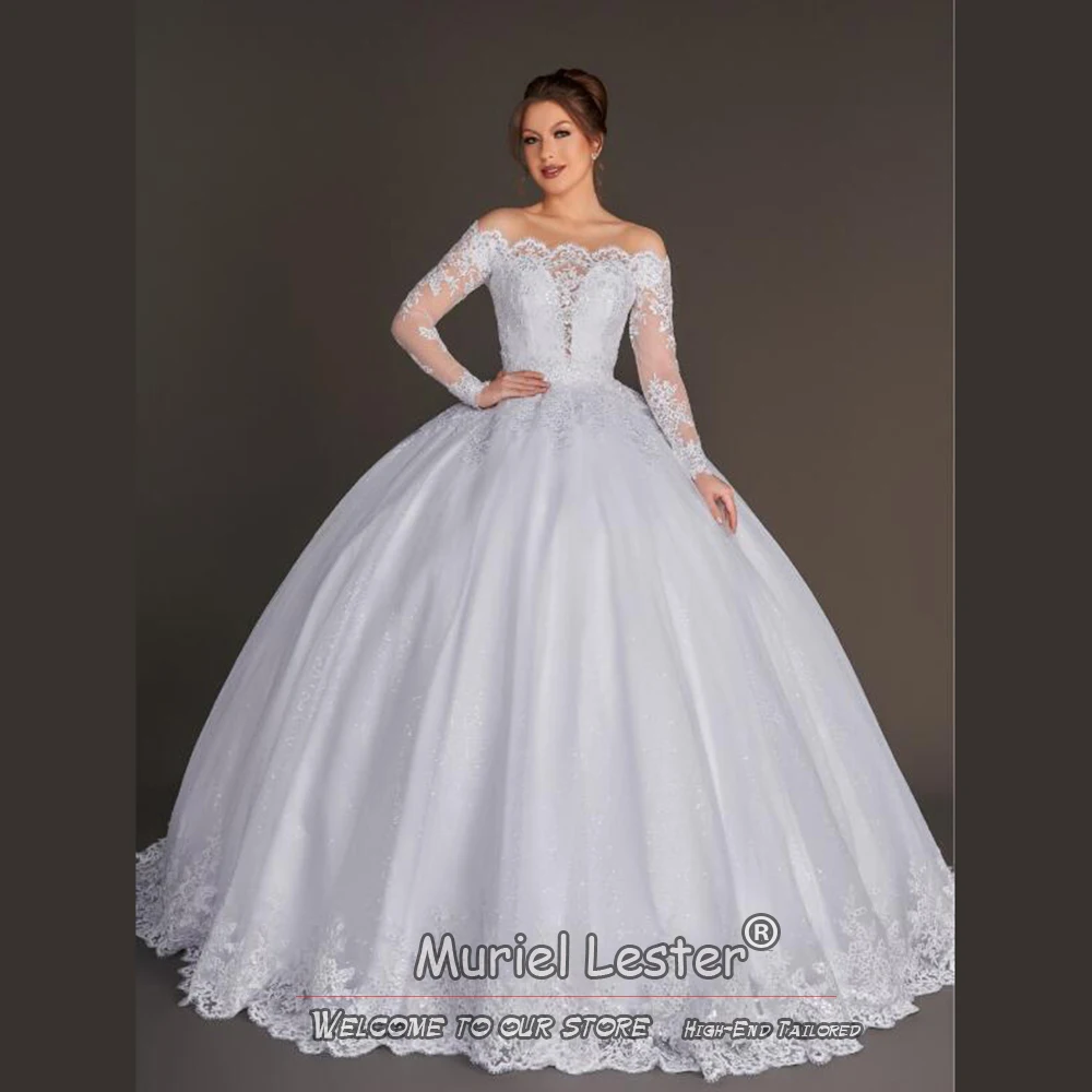 Современные свадебные платья принцессы с блестящей аппликацией из бисера с длинными рукавами Свадебное бальное платье для невесты женская одежда на заказ
Современные свадебные платья принцессы с блестящей аппликацией из бисера с длинными рукавами Свадебное бальное платье для невесты женская одежда на заказ