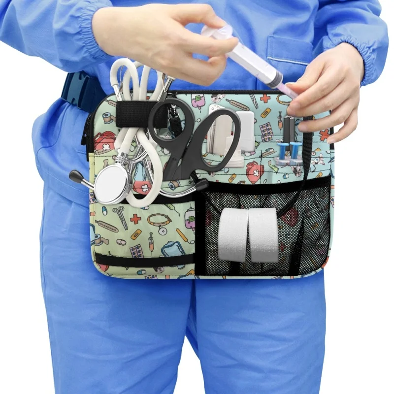 

Twoheartsgirl Portable Nurse Fanny Pack Large Capacity Nursing Belt Organizer Medical Supplies Casual Storage Nurses Hip Bags