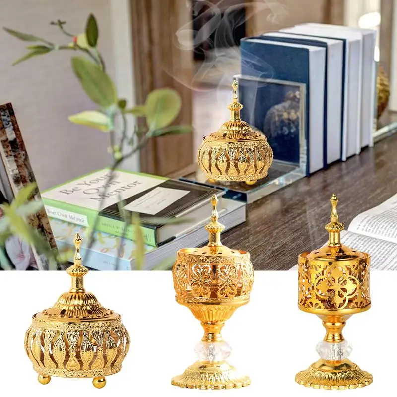 Metal Incense Holder Portable Reliable Long Lasting Arabic Decorative Aroma Incense Novelty Gift Burner For Home Yoga Studio
Metal Incense Holder Portable Reliable Long Lasting Arabic Decorative Aroma Incense Novelty Gift Burner For Home Yoga Studio
