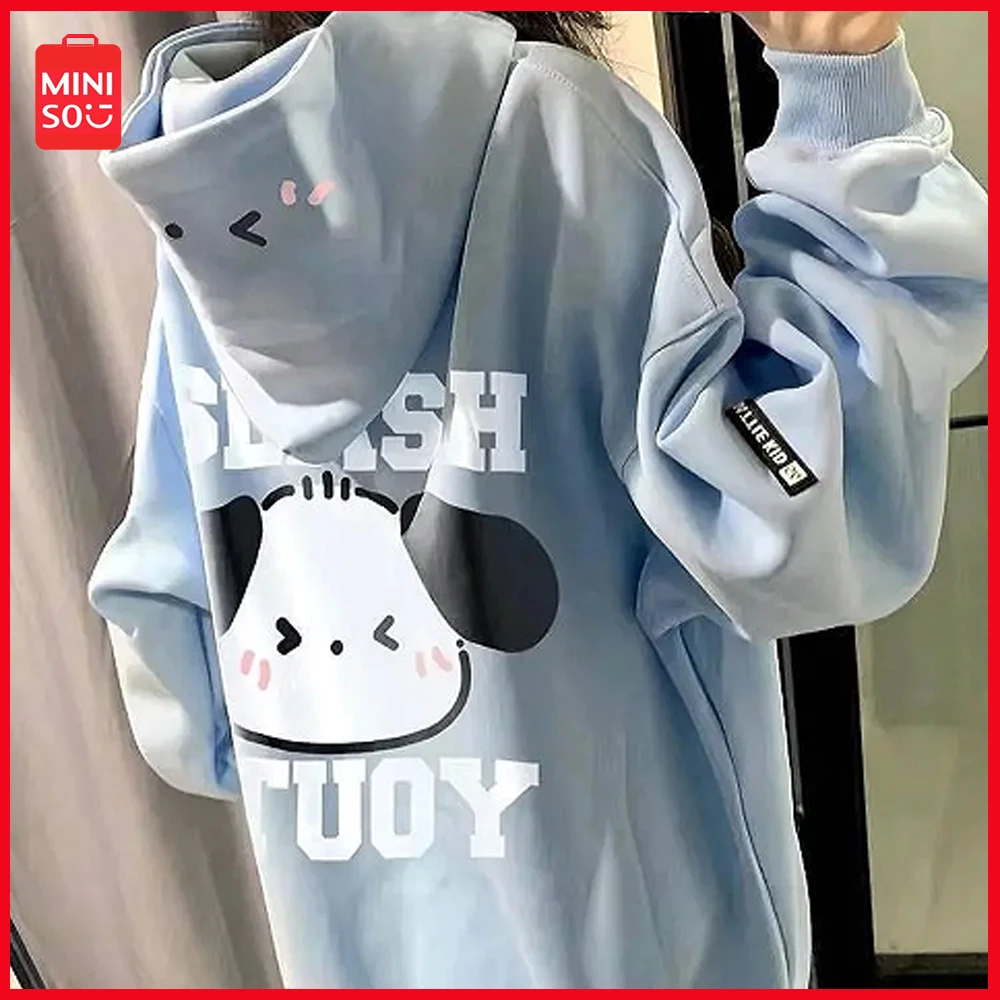 Miniso Sanrio Pochacco Cartoon Anime Korean Women's Loose Long Sleeved Top Autumn Warm Hoodie Outdoor Sportswear Academy Style
Miniso Sanrio Pochacco Cartoon Anime Korean Women's Loose Long Sleeved Top Autumn Warm Hoodie Outdoor Sportswear Academy Style
