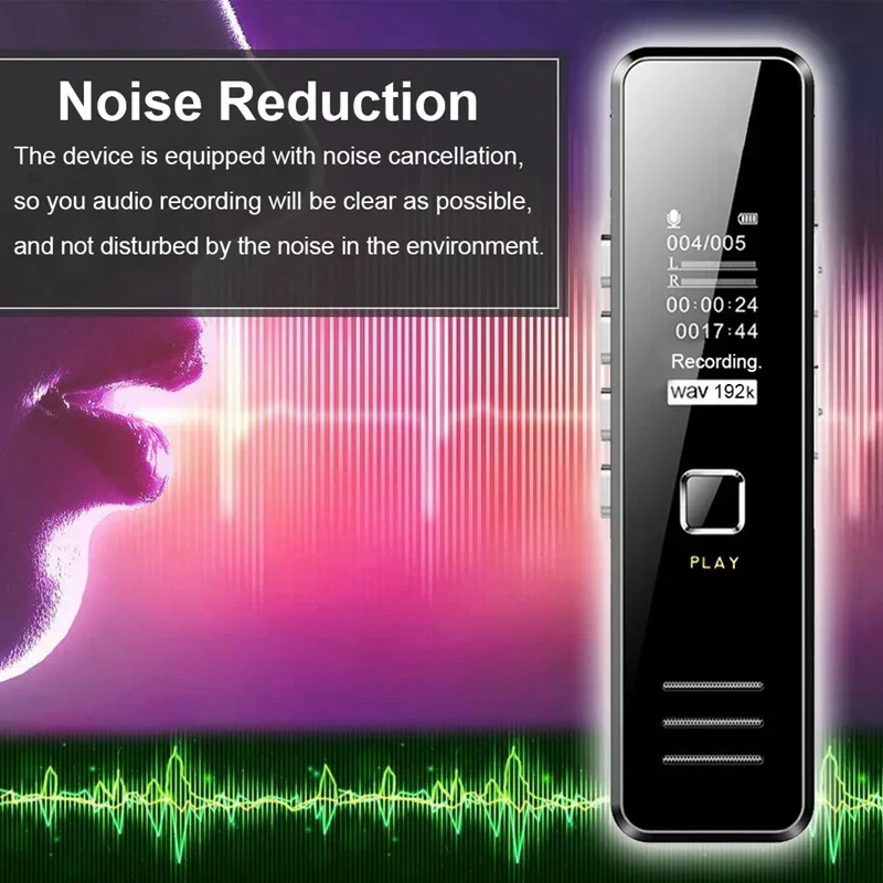 Recorder Digital Voice MP3 32GB TF Card Professional Dictaphone 20-hour Recording Time Player Mini Recorders pen Support
Recorder Digital Voice MP3 32GB TF Card Professional Dictaphone 20-hour Recording Time Player Mini Recorders pen Support