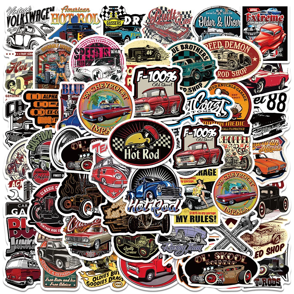 10/30/50pcs Vintage Car Modification Stickers Graffiti Helmet Motorcycle Car Waterproof Retro Cool Sticker Decal Toy Wholesale
10/30/50pcs Vintage Car Modification Stickers Graffiti Helmet Motorcycle Car Waterproof Retro Cool Sticker Decal Toy Wholesale