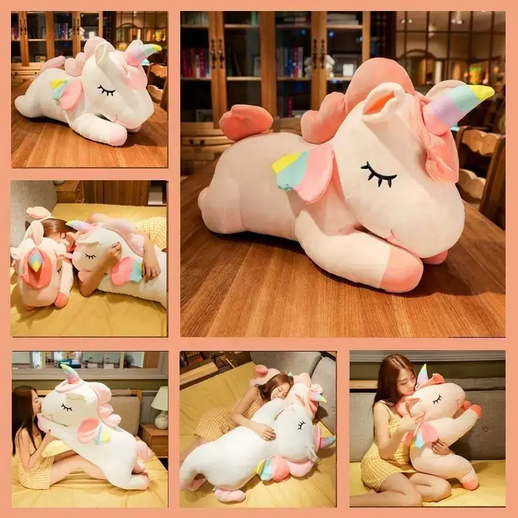 

30/40cm Kawaii Horse Style Plush Doll Soft PP Cotton Material Plush Hug Doll Animal Companion Toy Children Girls Birthday Gift