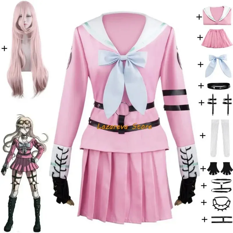 Косплей-костюм из игры «Danganronpa V3: Killing Harmony» Миу ирума, парик для косплея из аниме, сексуальный школьный матрос JK, Униформа, костюм на Хэллоуин
Косплей-костюм из игры «Danganronpa V3: Killing Harmony» Миу ирума, парик для косплея из аниме, сексуальный школьный матрос JK, Униформа, костюм на Хэллоуин