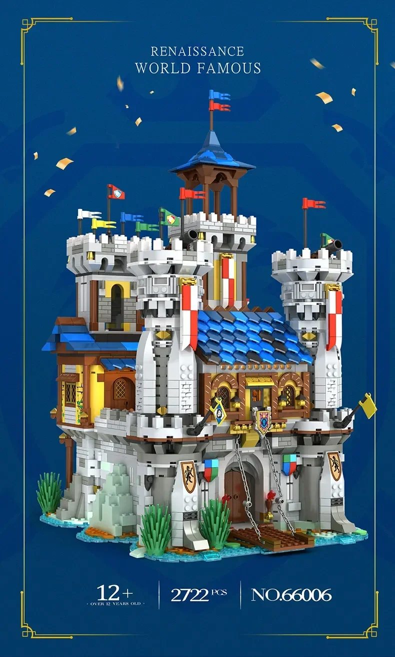 2722PCS Medieval Castle Building Blocks Model European Style City View MOC Bricks Toys Creative Desktop Decoration Toys For Kids 2722PCS Medieval Castle Building Blocks Model European Style City View MOC Bricks Toys Creative Desktop Decoration Toys For Kids