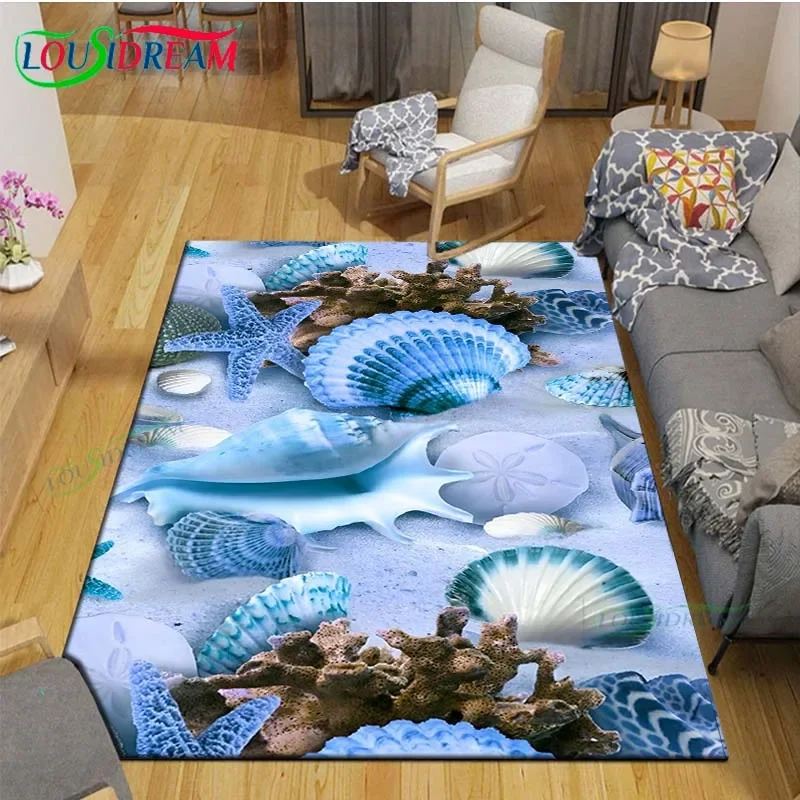 

Fashion 3D Beautiful Sea Dolphin Printed Carpets Living Room Anti-Skid Area Rug Kids Bedroom Mats Yoga Mat Large Carpet Decor