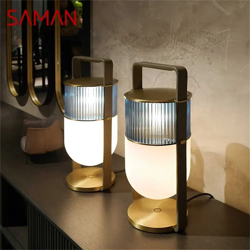 SAMAN Postmodern Table Lamp Luxury Nordic Glass Desk Light LED For Home Living Room Bedroom Bedside Decor
SAMAN Postmodern Table Lamp Luxury Nordic Glass Desk Light LED For Home Living Room Bedroom Bedside Decor