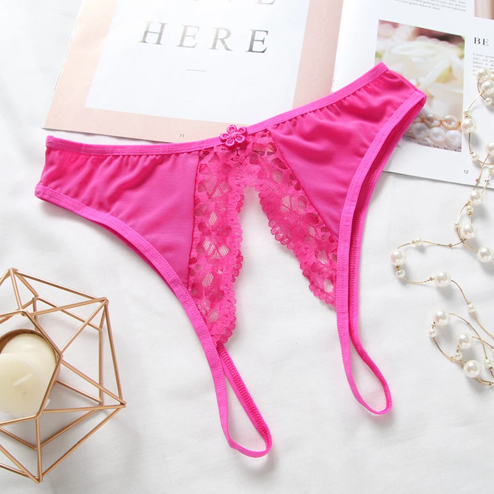 Sexy Women Open Crotch Thong G-String Lace Panties Erotic Lingerie Crotchles Underwear T-Back Underpants Hollow Out Exposed Butt
Sexy Women Open Crotch Thong G-String Lace Panties Erotic Lingerie Crotchles Underwear T-Back Underpants Hollow Out Exposed Butt
