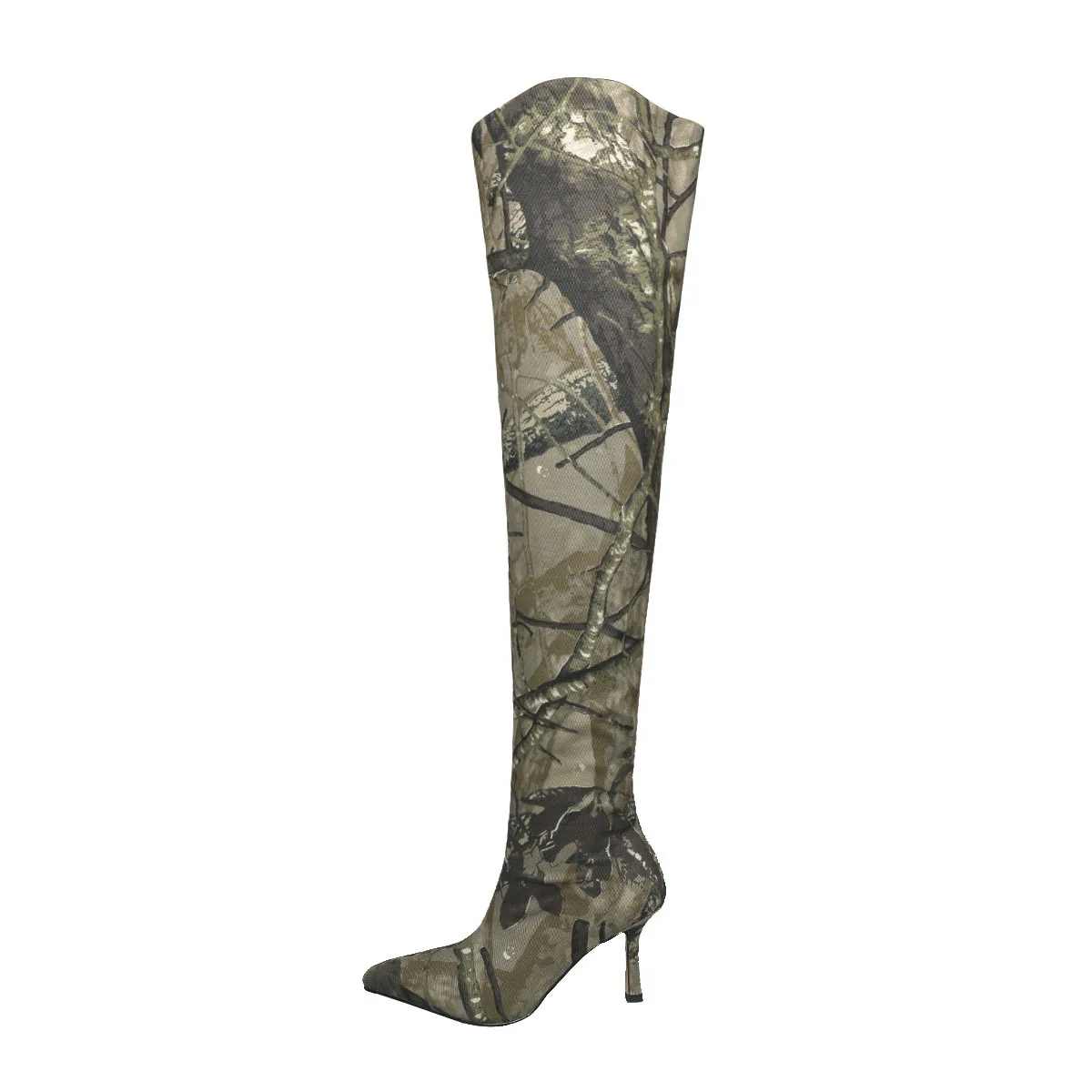 Fashion Woman Slouch Boots Thin High Heel Pointed Toe Female Slip On Camouflage Over The Knee Long Boots Shoes
Fashion Woman Slouch Boots Thin High Heel Pointed Toe Female Slip On Camouflage Over The Knee Long Boots Shoes