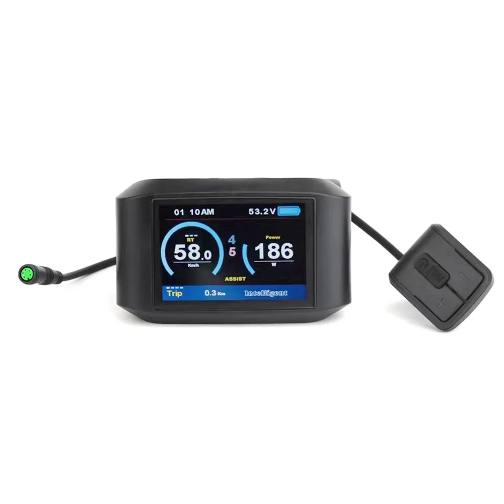 Дисплей 750C водонепроницаемый IP65, протокол UART 24 В/36 В/48 В/52 в, 5-уровневая яркость, 5-контактный быстроразъемный
Дисплей 750C водонепроницаемый IP65, протокол UART 24 В/36 В/48 В/52 в, 5-уровневая яркость, 5-контактный быстроразъемный