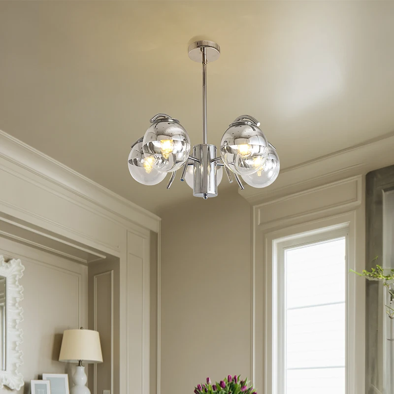 5 Heads Glass Ball Ceiling Chandelier For Kitchen Island Dining Table Living Bar Indoor LED Home Decor Lighting Luminaria Lamps
5 Heads Glass Ball Ceiling Chandelier For Kitchen Island Dining Table Living Bar Indoor LED Home Decor Lighting Luminaria Lamps