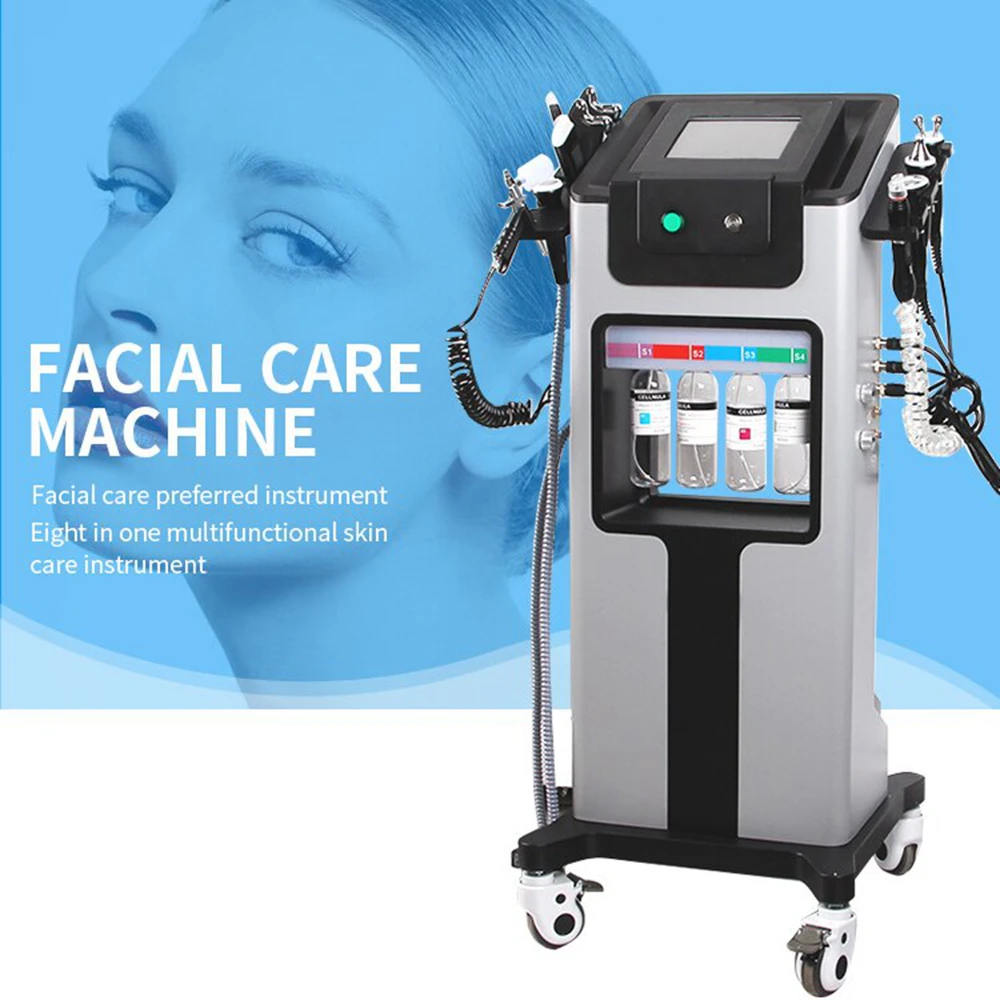 Hydrafacials 8 in1 H2O2 Diamond Dermabrasion Hydro Water Oxygen Jet Facial Cleaning Small Bubble Machine Beauty Clinic Device CE
Hydrafacials 8 in1 H2O2 Diamond Dermabrasion Hydro Water Oxygen Jet Facial Cleaning Small Bubble Machine Beauty Clinic Device CE