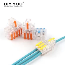 25/50/100Pcs Transparent Can Fixed Wire Splitter Universal Compact Conductor Terminal Block Fast Cable Splicing Wiring Connector
25/50/100Pcs Transparent Can Fixed Wire Splitter Universal Compact Conductor Terminal Block Fast Cable Splicing Wiring Connector