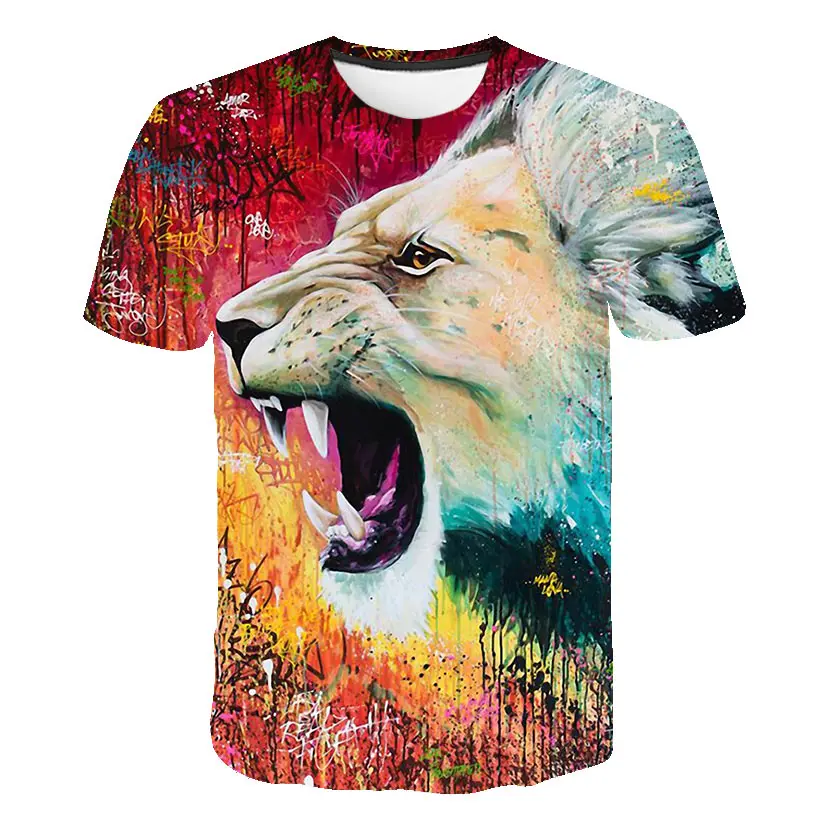 Boys TShirt Summer Printed Short Sleeve O-Neck Fashion Children Tiger Lion T-Shirt For Kids TShirt Girls Tops Clothes Streetwear
Boys TShirt Summer Printed Short Sleeve O-Neck Fashion Children Tiger Lion T-Shirt For Kids TShirt Girls Tops Clothes Streetwear