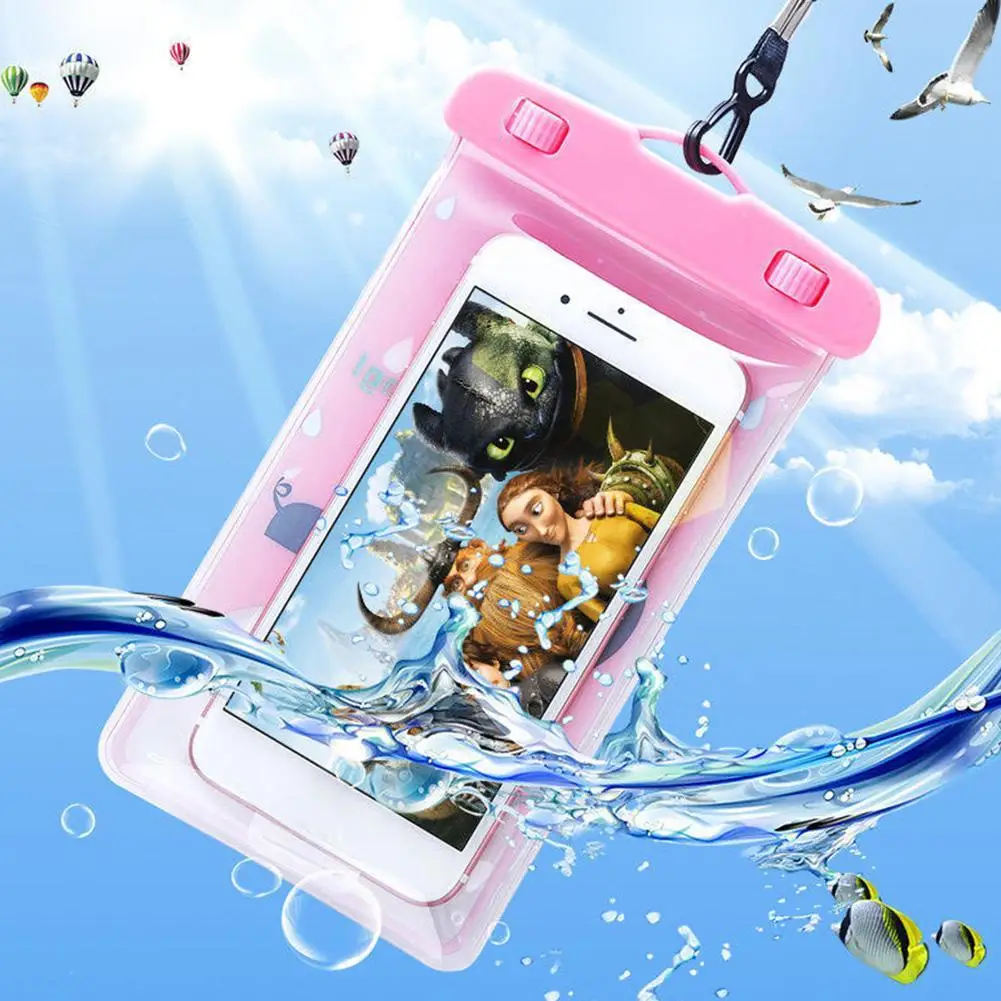 

Universal Waterproof Phone Case Seal Night Light Portable High-quality Swimming Water Proof Universal Touchable Water Proof Bag