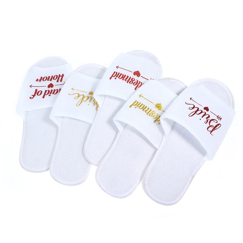 Pair Bridal Wedding Hotel Slippers Bride Pajamas Party Bridesmaid Decoration For Bachelorette Party Supplies Photo Props
Pair Bridal Wedding Hotel Slippers Bride Pajamas Party Bridesmaid Decoration For Bachelorette Party Supplies Photo Props