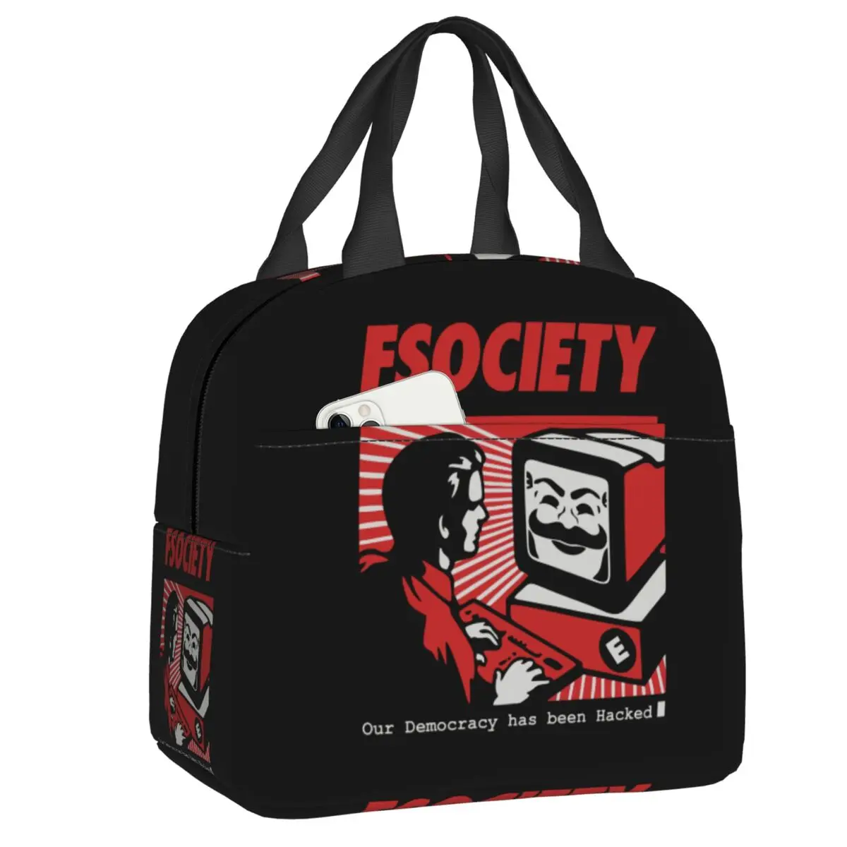 Сумка для ланча Mr Robot для школы, многоразовый тепловой охладитель для пикника, изолированный Ланч-бокс для женщин и детей
Сумка для ланча Mr Robot для школы, многоразовый тепловой охладитель для пикника, изолированный Ланч-бокс для женщин и детей