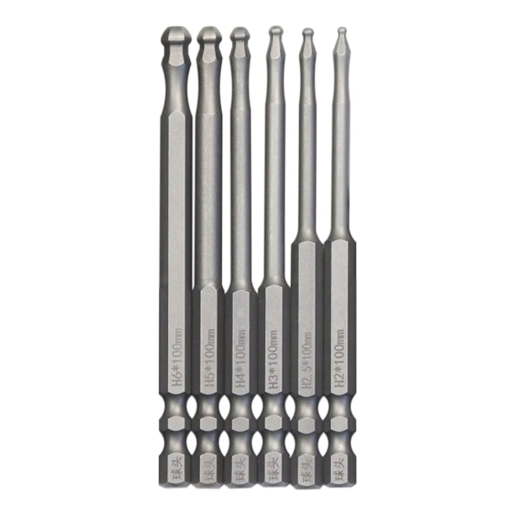1pc 100mm Long Ball End Hex Screwdriver Bit Metric Hex Bit Magnetic Batch Head High Hardness Hexagon Socket Screwdriver Bit
1pc 100mm Long Ball End Hex Screwdriver Bit Metric Hex Bit Magnetic Batch Head High Hardness Hexagon Socket Screwdriver Bit