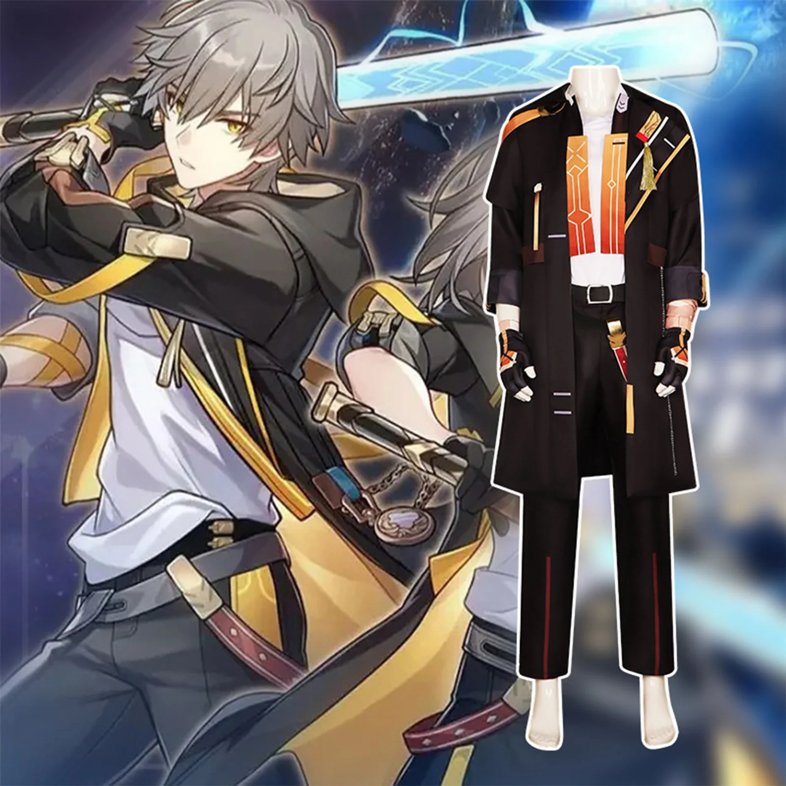Anime Honkai: Star Rail Cosplay Costume Wig Trailblazer Female Male Game Uniform Suit Halloween Carnival Masquerade Costume Set
Anime Honkai: Star Rail Cosplay Costume Wig Trailblazer Female Male Game Uniform Suit Halloween Carnival Masquerade Costume Set