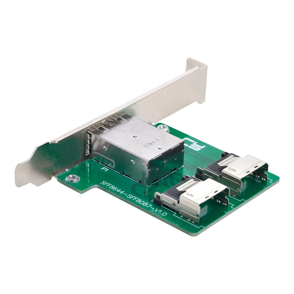 Двойные порты Mini SAS HD SFF-8644 для внутреннего мини SAS SFF-8087 PCBA Женский адаптер с низким профилем кронштейна
Двойные порты Mini SAS HD SFF-8644 для внутреннего мини SAS SFF-8087 PCBA Женский адаптер с низким профилем кронштейна