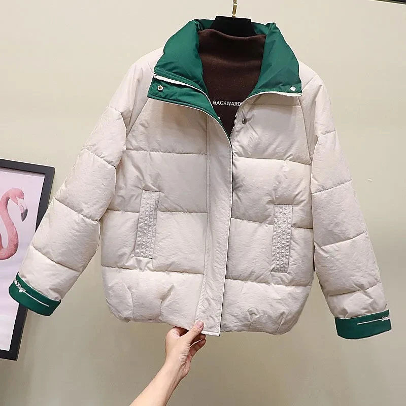 Down Cotton Coat Womens 2022 New Korean Loose Casual Bread Clothes Small Padded Jacket Women Large Size Thick Short Parkas
Down Cotton Coat Womens 2022 New Korean Loose Casual Bread Clothes Small Padded Jacket Women Large Size Thick Short Parkas