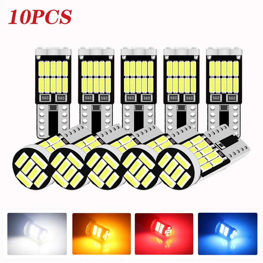 DXZ 10PCS W5W T10 LED Bulbs Canbus 26SMD 12V 194 168 Car Interior Dome Reading License Plate Parking Lights Auto Signal Lamp
DXZ 10PCS W5W T10 LED Bulbs Canbus 26SMD 12V 194 168 Car Interior Dome Reading License Plate Parking Lights Auto Signal Lamp