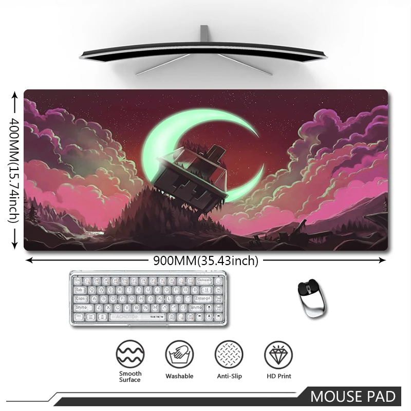 Moon Mouse Pad Large Original Art Mousepad Natural Rubber Mouse Mat Waterproof Office Carpet XXL Gaming Keyboard Mousepads Mats
Moon Mouse Pad Large Original Art Mousepad Natural Rubber Mouse Mat Waterproof Office Carpet XXL Gaming Keyboard Mousepads Mats