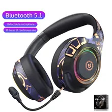 RYWER Bluetooth Headphone New Wireless Gaming Headset Bluetooth 5.1 UP To 20hrs Playback Time 40mm Drivers Hands-Free Headset
RYWER Bluetooth Headphone New Wireless Gaming Headset Bluetooth 5.1 UP To 20hrs Playback Time 40mm Drivers Hands-Free Headset