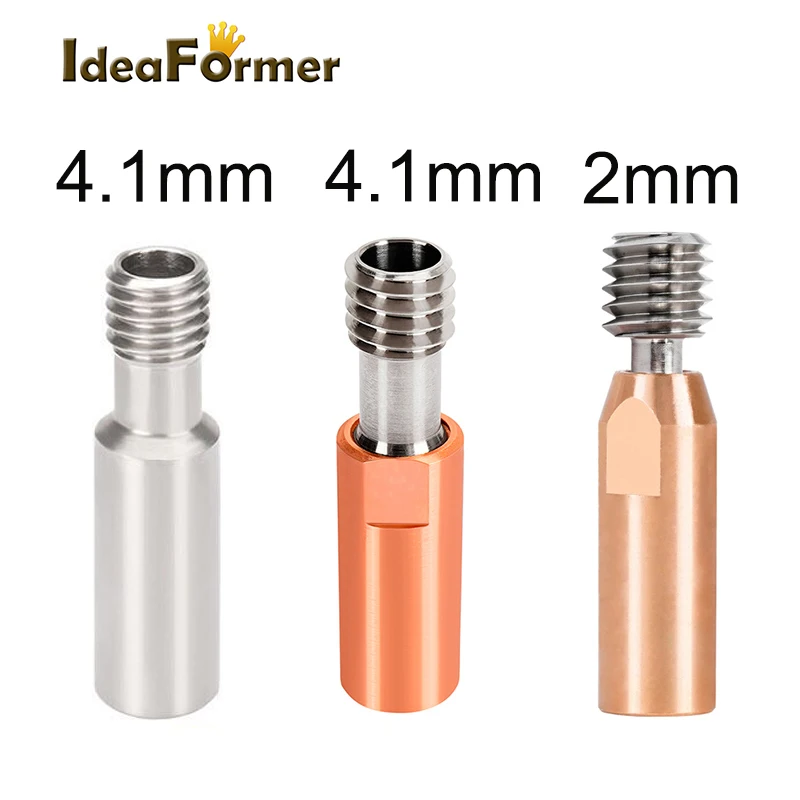 2Pcs CR10 Ender 3 Throat Bi Metal 4.1mm Heatbreak Titanium Alloy Copper Stainless Steel For Reprap 1.75/3.0mm Filament 3D Parts
2Pcs CR10 Ender 3 Throat Bi Metal 4.1mm Heatbreak Titanium Alloy Copper Stainless Steel For Reprap 1.75/3.0mm Filament 3D Parts