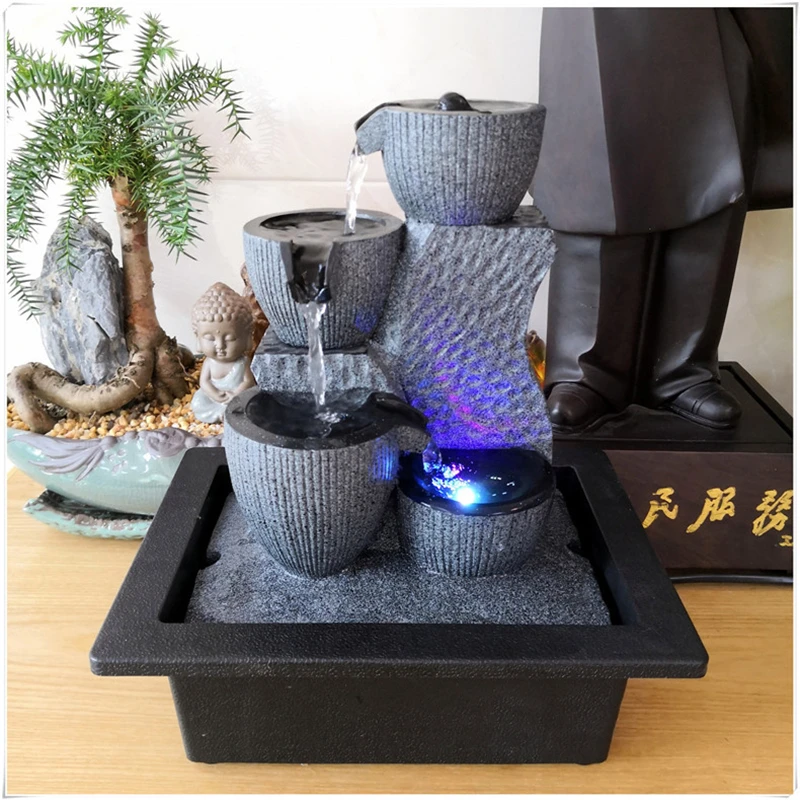 Water View Flowing Water Fountain Indoor Air Humidifier Desktop Fountain Garden Micro Landscape Home Office Feng Shui Decoration
Water View Flowing Water Fountain Indoor Air Humidifier Desktop Fountain Garden Micro Landscape Home Office Feng Shui Decoration
