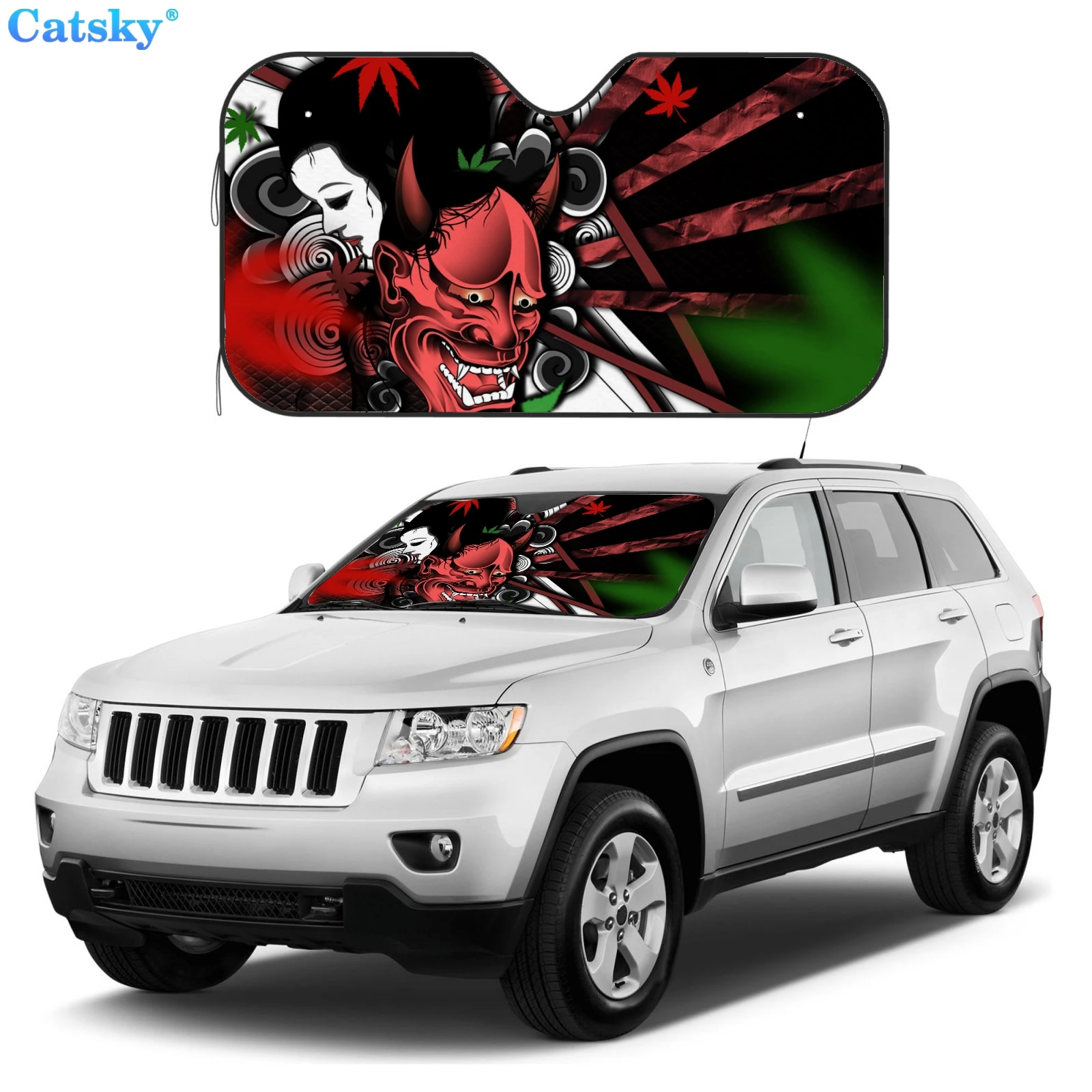 hannya samurai car sun visor front windshield sun shade custom pattern design printed sun protection auto accessories sun shade
hannya samurai car sun visor front windshield sun shade custom pattern design printed sun protection auto accessories sun shade