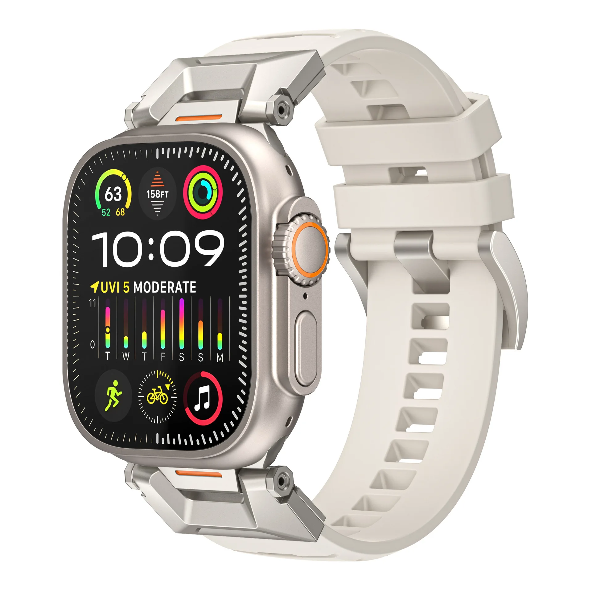 Подходит для Apple Watch 1-го до 9-го поколения SE Ultra1/2, функциональный фторруглеродный ремешок Apple Watch, крутой ремешок для мужчин
Подходит для Apple Watch 1-го до 9-го поколения SE Ultra1/2, функциональный фторруглеродный ремешок Apple Watch, крутой ремешок для мужчин