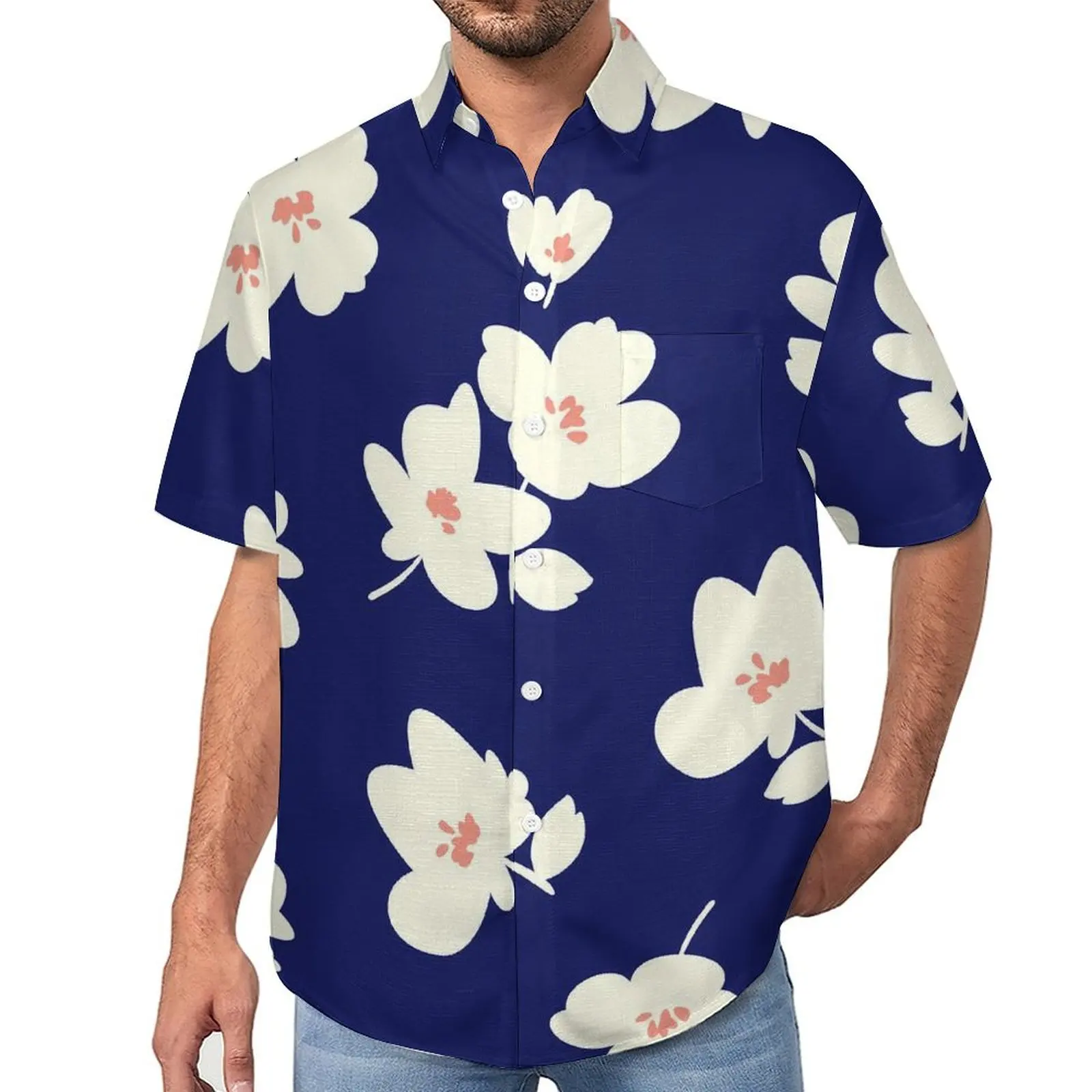 White Daisies Print Casual Shirts Abstract Flower Beach Shirt Hawaiian Funny Blouses Men Print Plus Size 4XL
White Daisies Print Casual Shirts Abstract Flower Beach Shirt Hawaiian Funny Blouses Men Print Plus Size 4XL