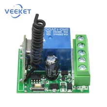 DC12V 1 Channel Wireless Relay Switch Module 433MHz RF Frequency Remote Control Switch Receiver Relay Board
DC12V 1 Channel Wireless Relay Switch Module 433MHz RF Frequency Remote Control Switch Receiver Relay Board