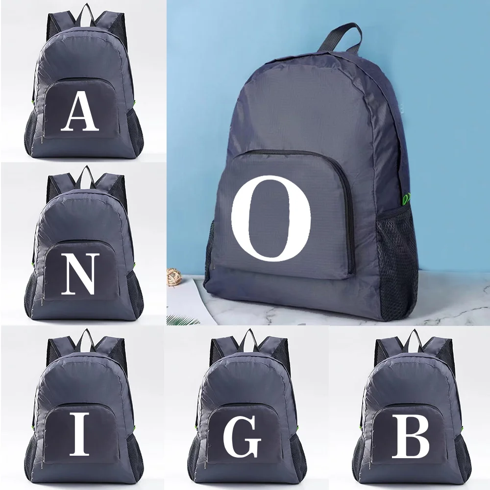 Lightweight Packable Backpack Foldable Ultralight Outdoor Folding Travel Daypack Bag White Letter Print Sports Bag for Men Women
Lightweight Packable Backpack Foldable Ultralight Outdoor Folding Travel Daypack Bag White Letter Print Sports Bag for Men Women