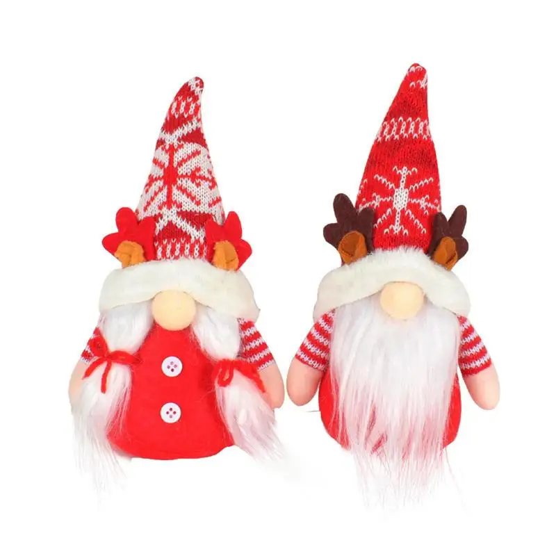 

Attractive Gnome Plush Doll Best Gift Christmas Faceless Doll Tabletop Decors Santa Plush Gnome For Home Decoration Accessory