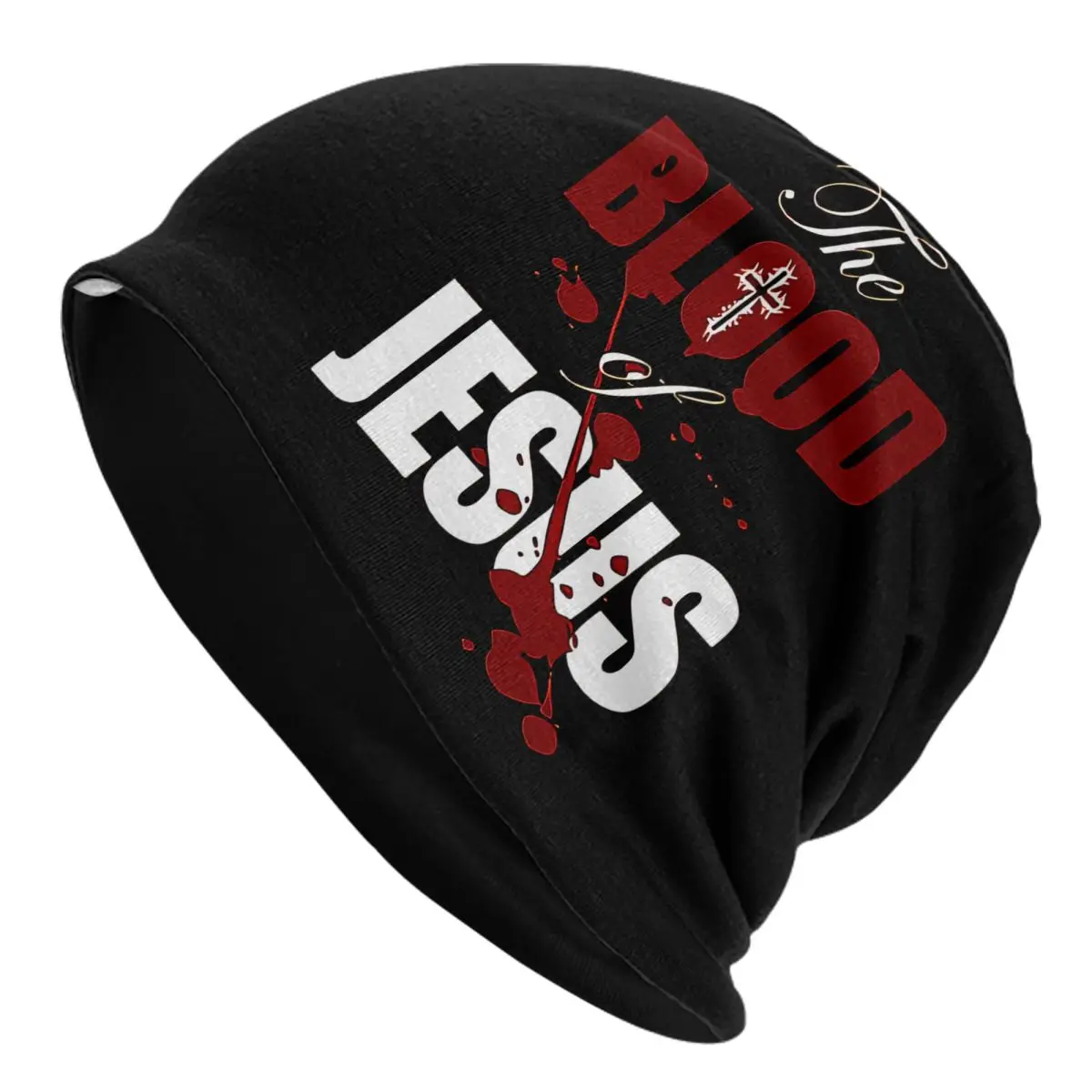 Bonnet Hats Christian Men Women's Thin Skullies Beanies Hat The Blood Of Jesus Christian Autumn Spring Warm Cap Street Caps
Bonnet Hats Christian Men Women's Thin Skullies Beanies Hat The Blood Of Jesus Christian Autumn Spring Warm Cap Street Caps