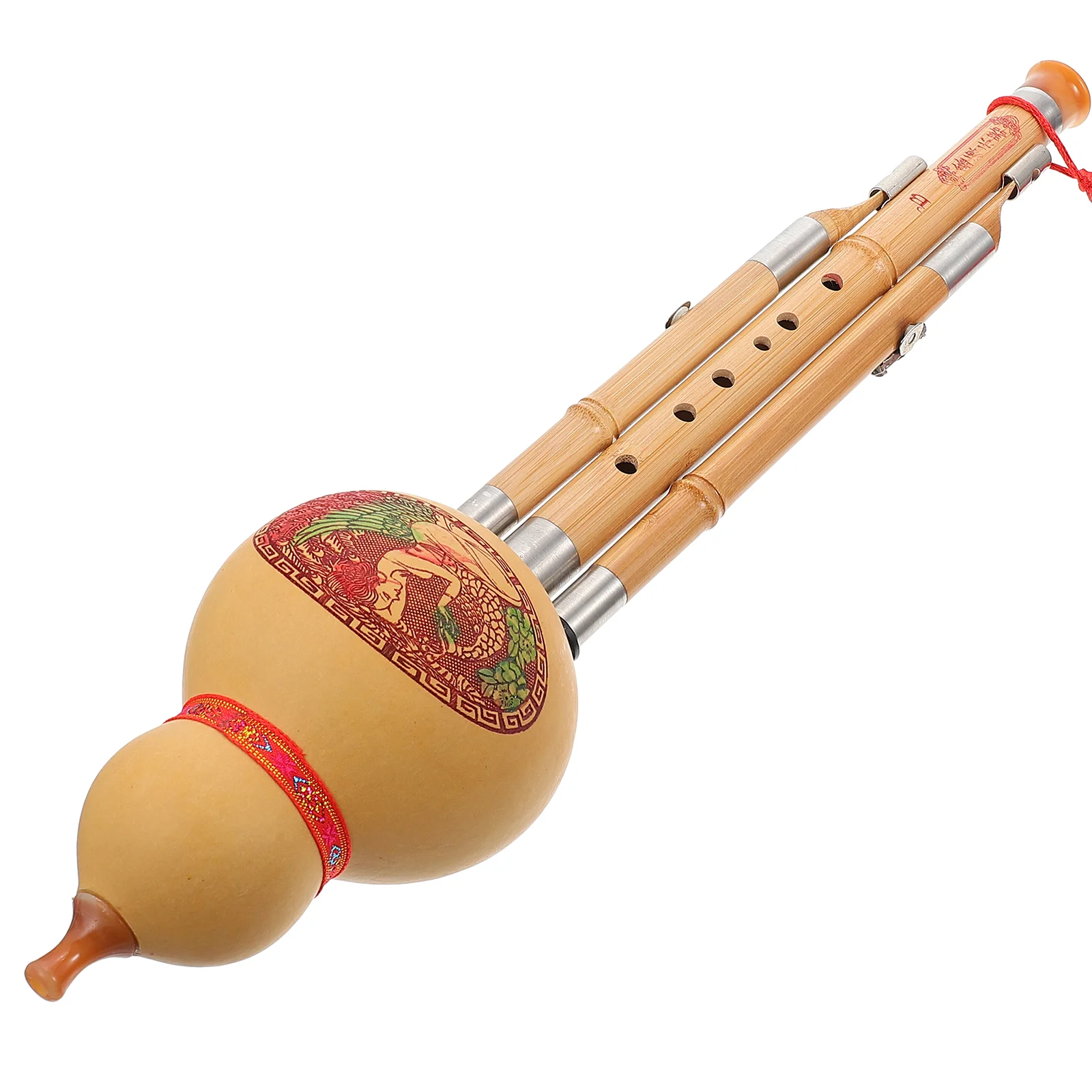 

Hulusi Flute Chinese Cucurbit Musical Gourd Instrument Key Bamboo Handmade Ethnic Flutes Instruments C Folk Bawu Traditional