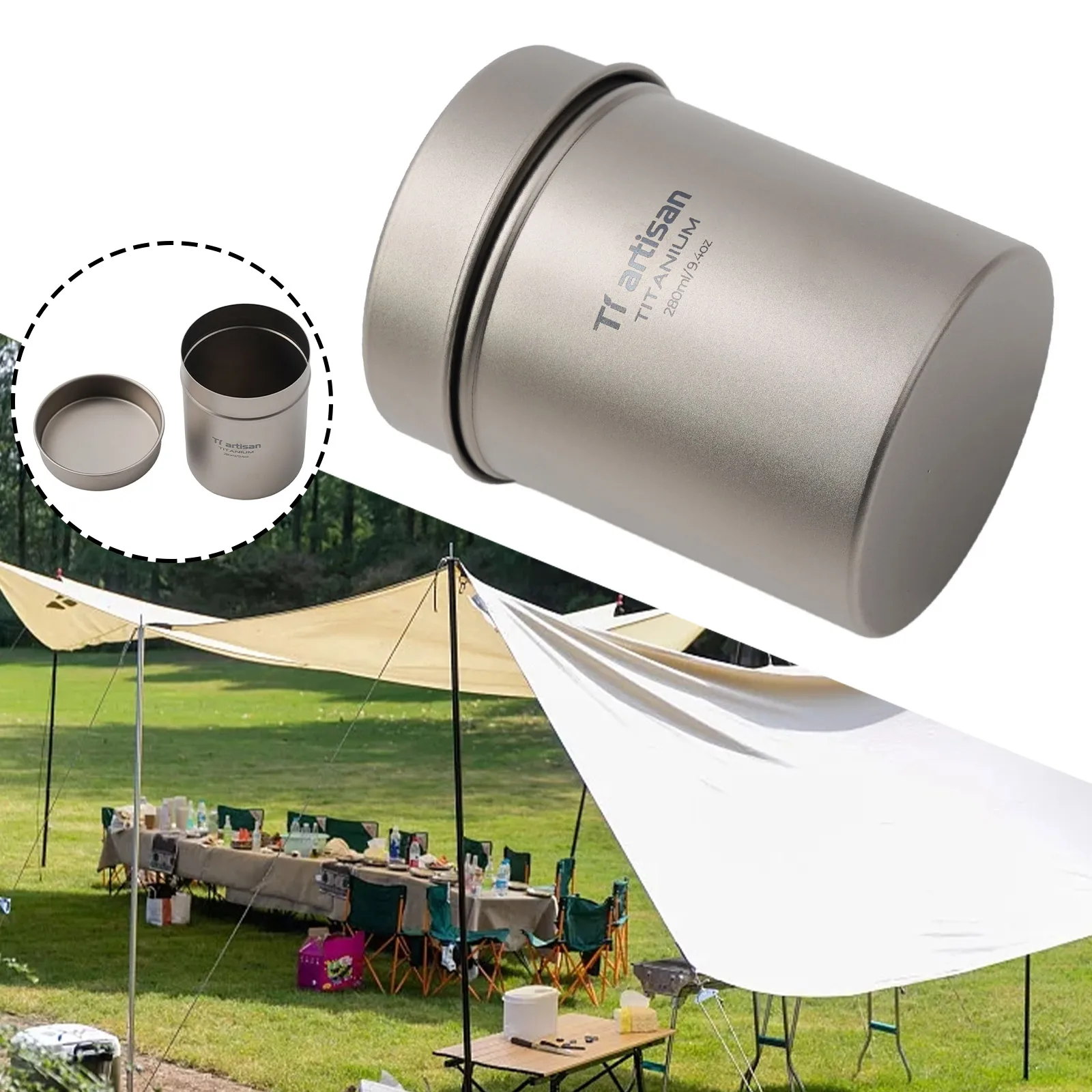 280ml Titanium Tea Tin Can Seal Box Canister Coffee Bean Food Storage Container Moisture Dirt Protection Versatile Storage
280ml Titanium Tea Tin Can Seal Box Canister Coffee Bean Food Storage Container Moisture Dirt Protection Versatile Storage