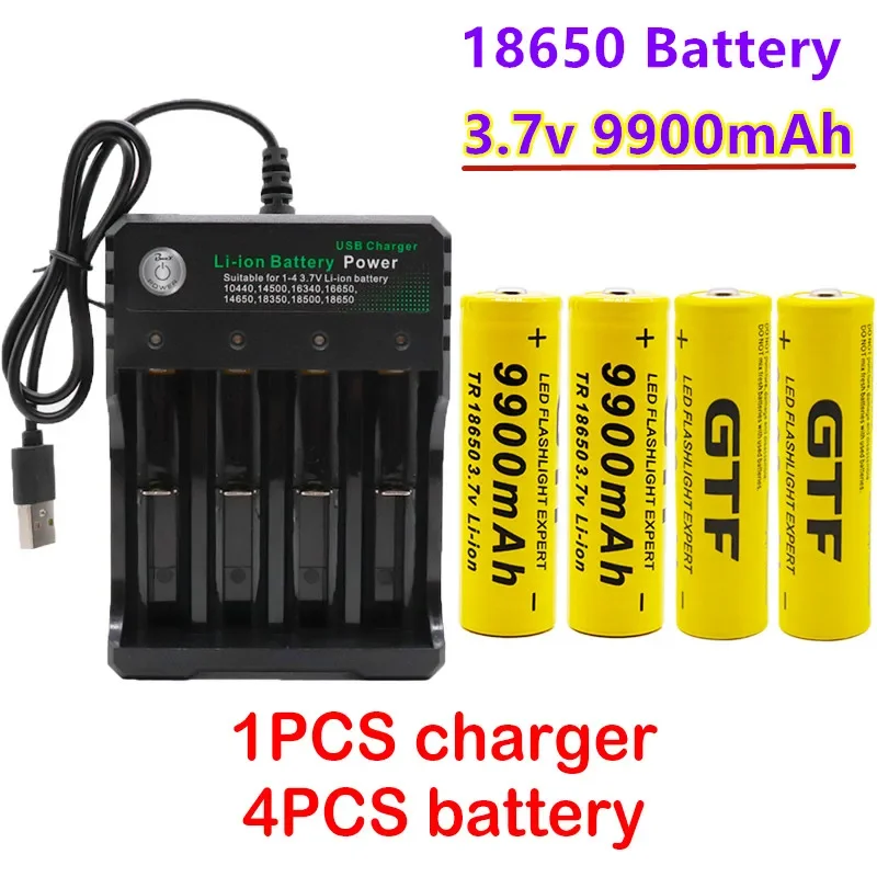 Batterie lithium-ion rechargeable 100% 18650 3.7V 9900mAh pour lampe de poche Led vente en gros, avec chargeur usb
Batterie lithium-ion rechargeable 100% 18650 3.7V 9900mAh pour lampe de poche Led vente en gros, avec chargeur usb
