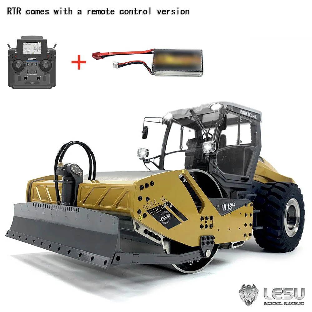 

Aoue-H13I 1/14 RC Hydraulic Radiao Control Road Roller Metal LESU RTR Car Model Assembled Painted Toys For Boy Gift TH22558-SMT9